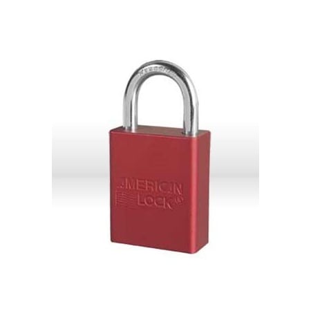 Master Lock Padlock, 1-1/2in. American Lock Aluminum Padlock w/ 1in. Clearance A1105RED